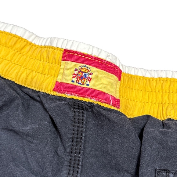 Polo Ralph Lauren Spain PRL Cup Offshore Team Black Yellow Board Shorts Mens XL - Picture 9 of 14